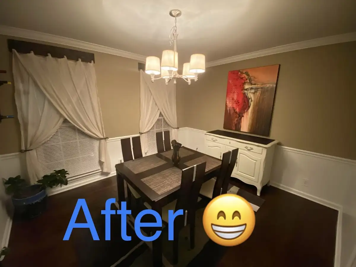 Professional dining room restoration after water damage in Groveland