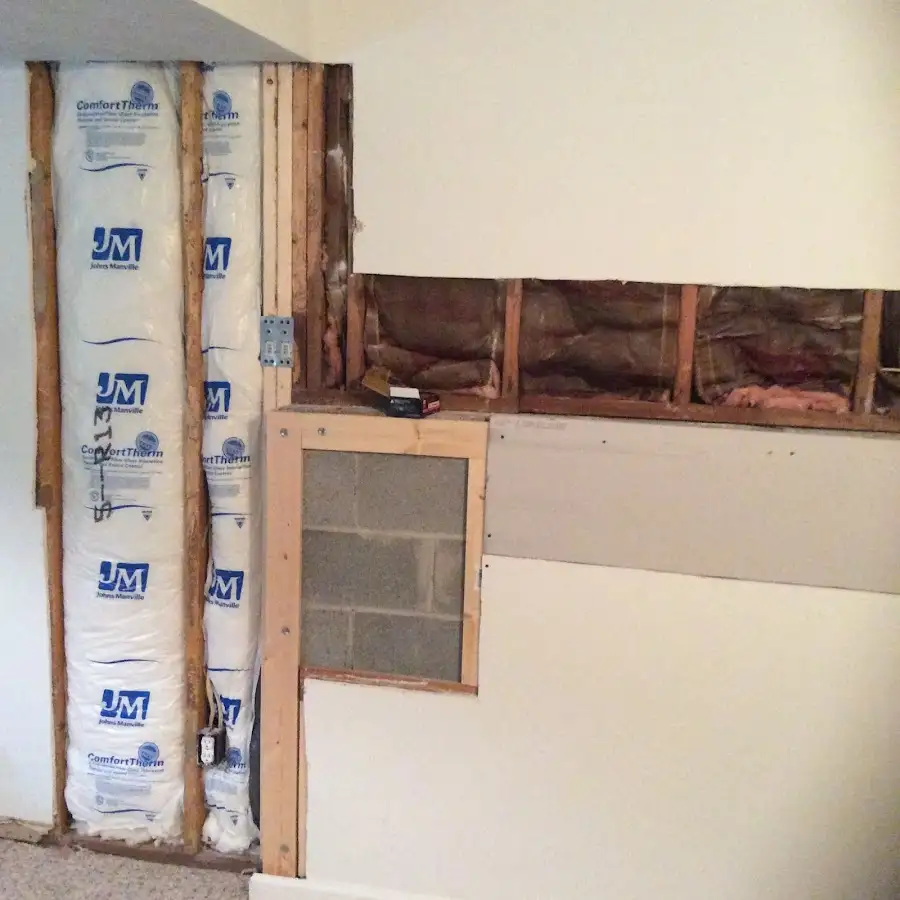 Wall insulation replacement during Contents Cleaning & Restoration in Groveland